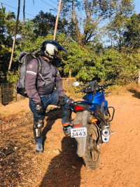 Blue Suzuki Gixxer 150