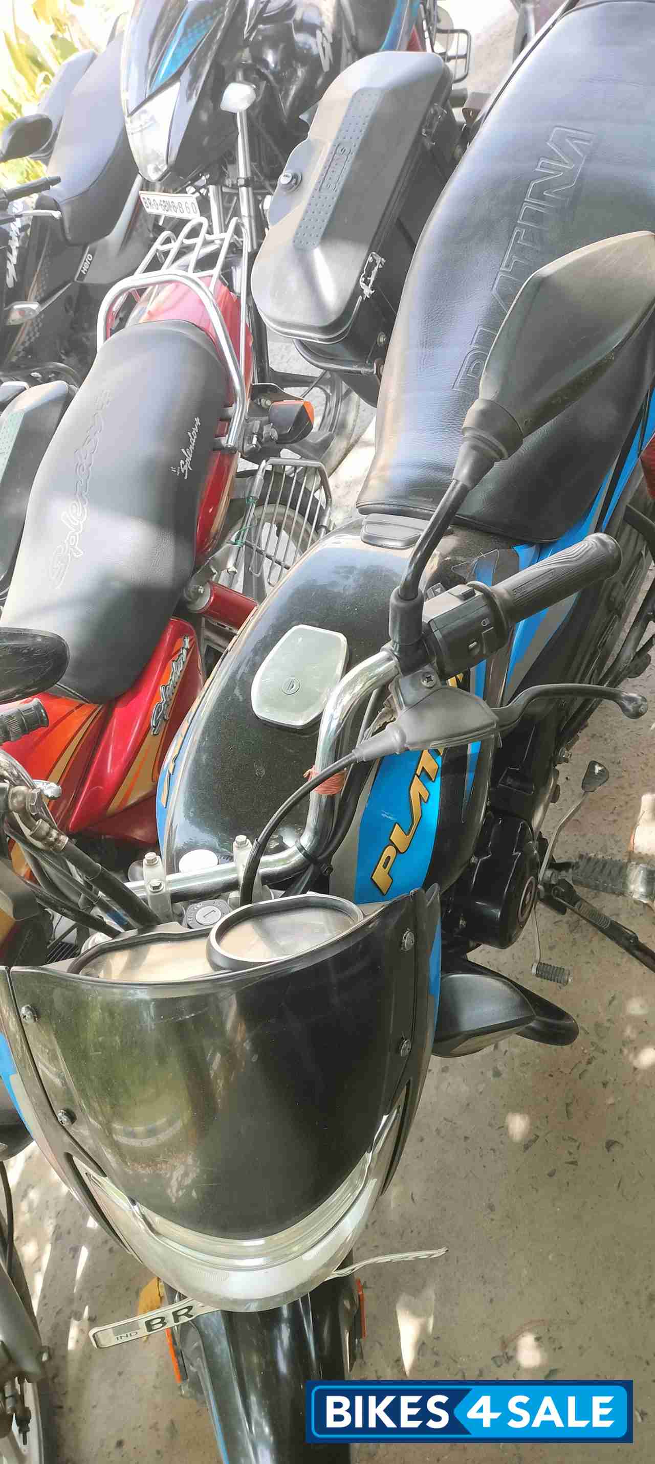 Black &blue Bajaj Platina 110 H-Gear BS6