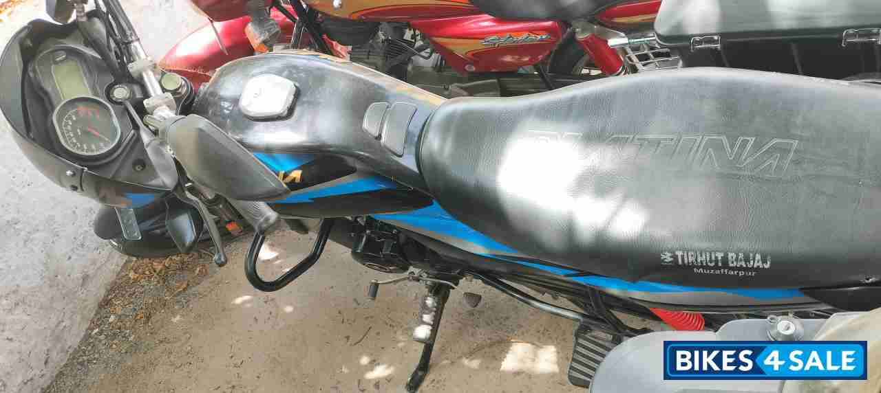 Black &blue Bajaj Platina 110 H-Gear BS6