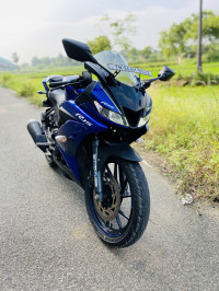 Blue Yamaha YZF R15 V3