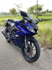 Blue Yamaha YZF R15 V3