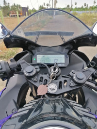 Blue Yamaha YZF R15 V3