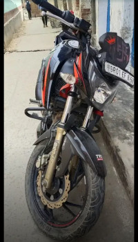 Black TVS Apache RTR 200 4V ABS Race Edition 2.0