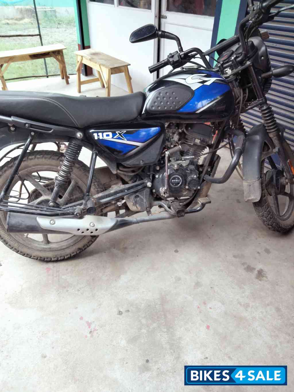 Blue And Black Bajaj CT110X