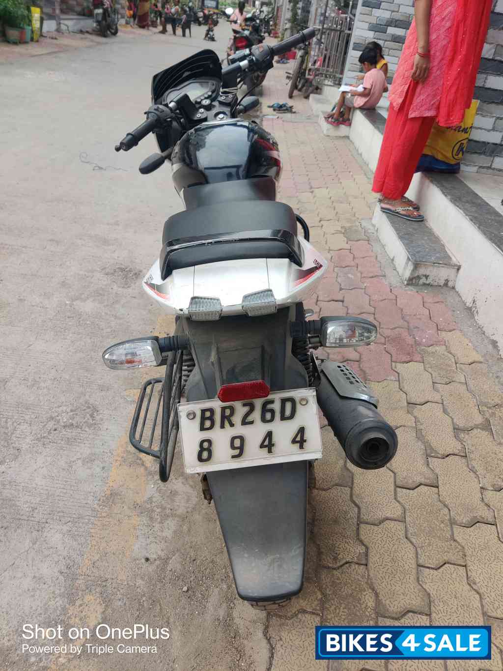 Black & White Bajaj Pulsar 150