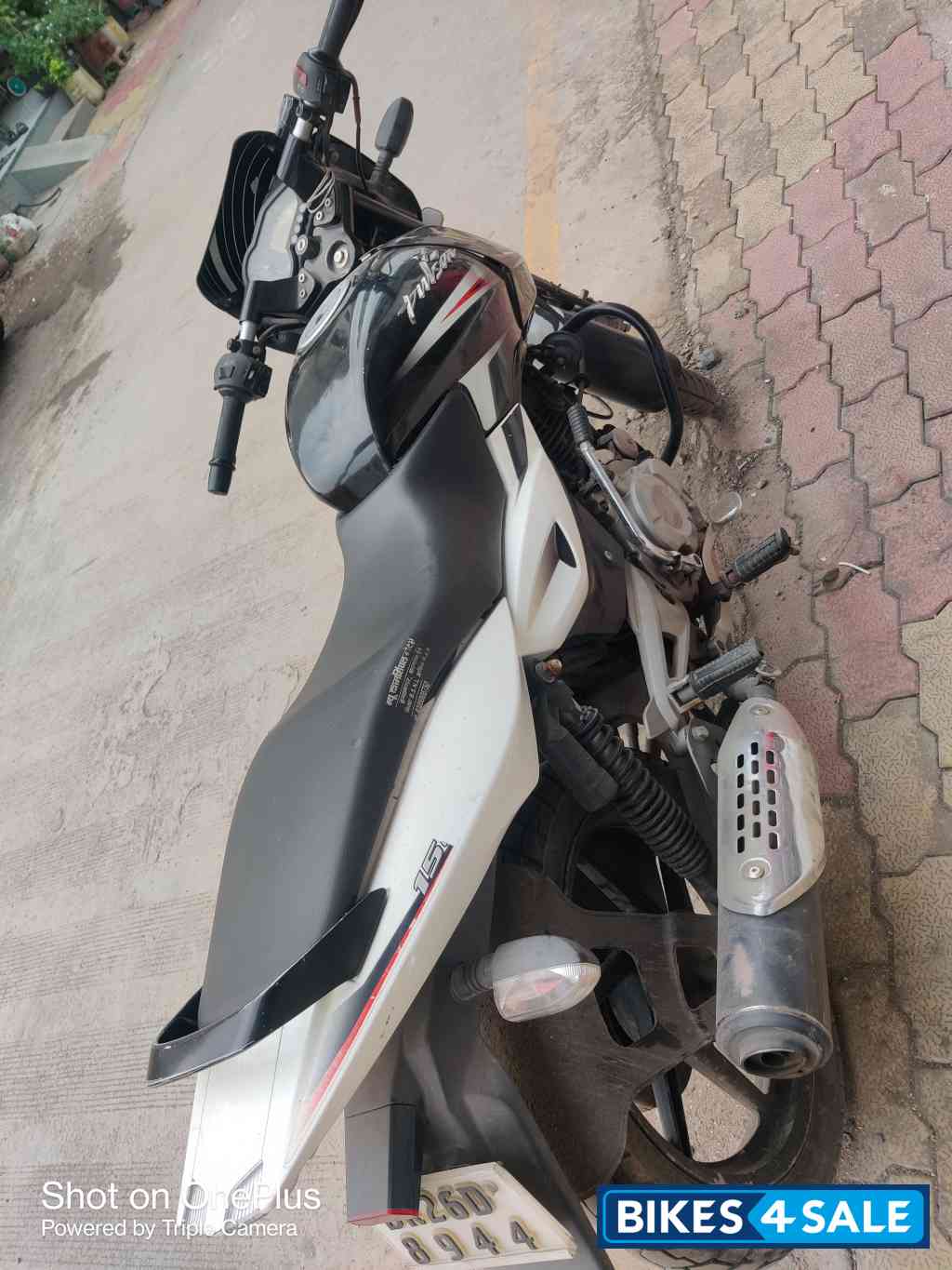 Black & White Bajaj Pulsar 150