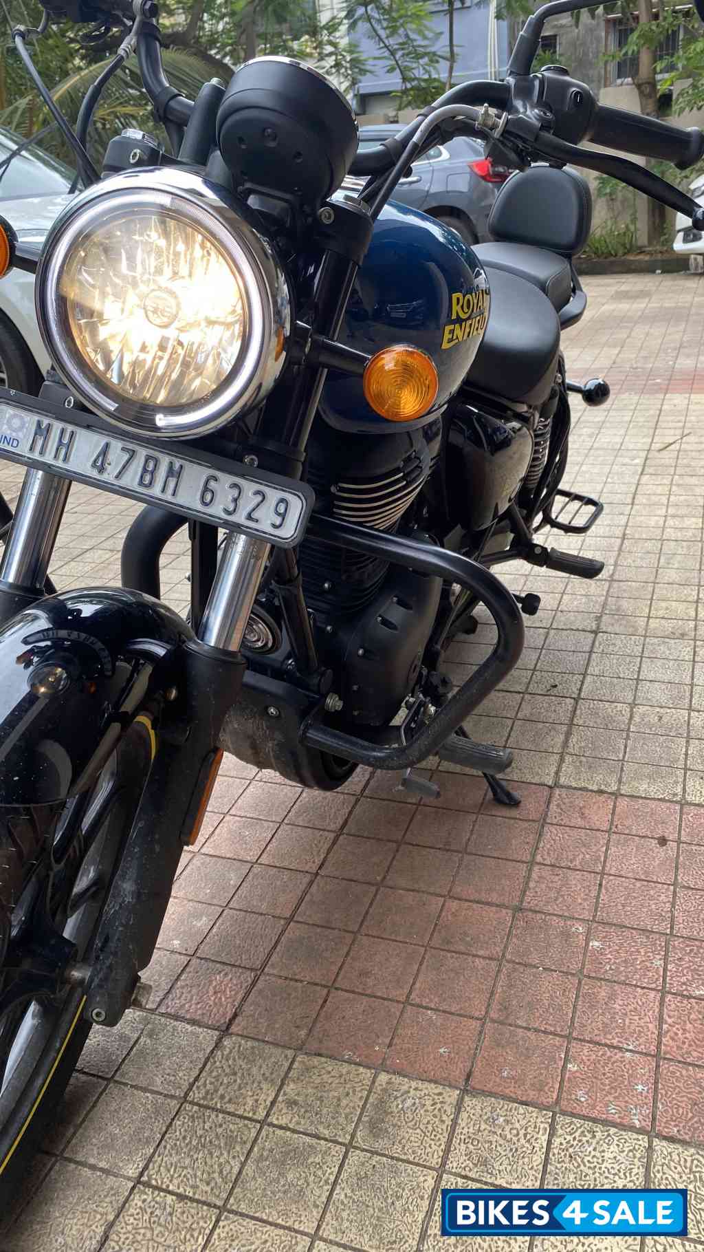Blue Royal Enfield Meteor 350 Fireball