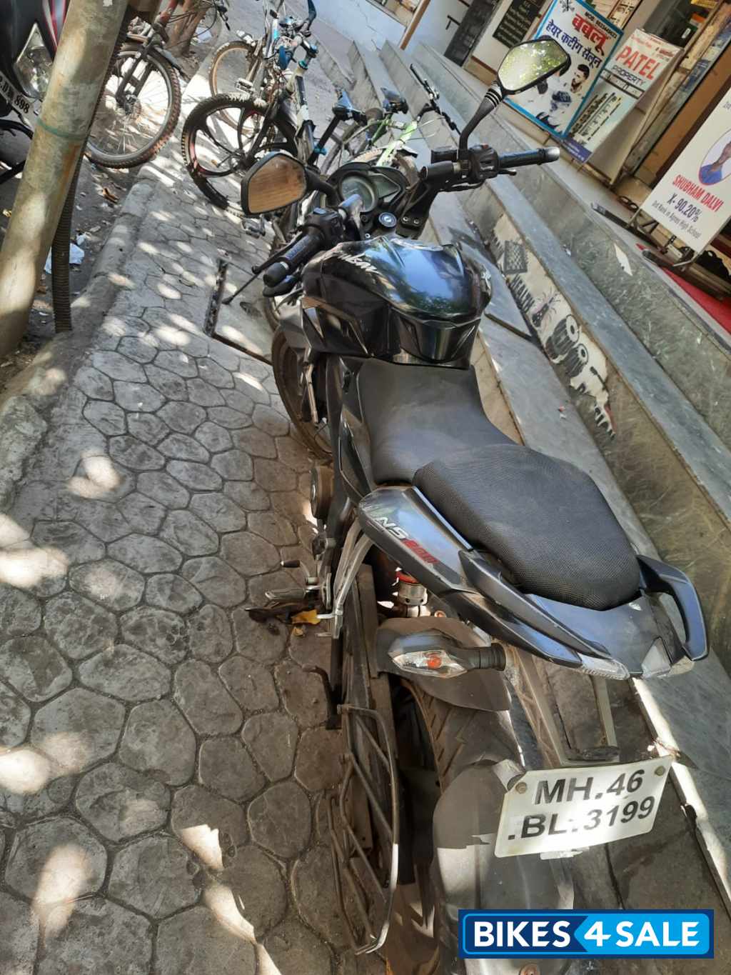 Black And Grey Bajaj Pulsar 200 NS ABS