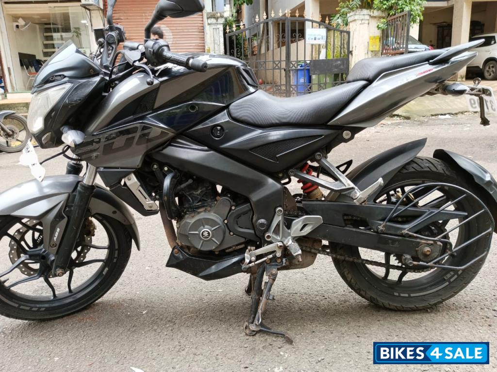 Black And Grey Bajaj Pulsar 200 NS ABS
