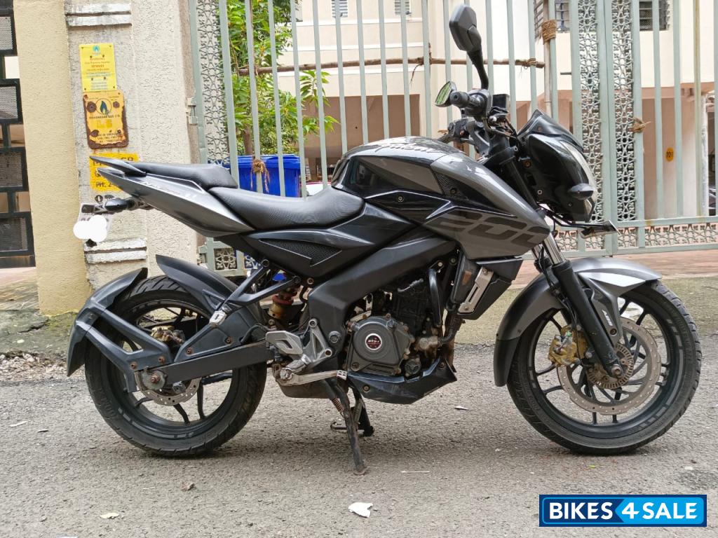 Black And Grey Bajaj Pulsar 200 NS ABS