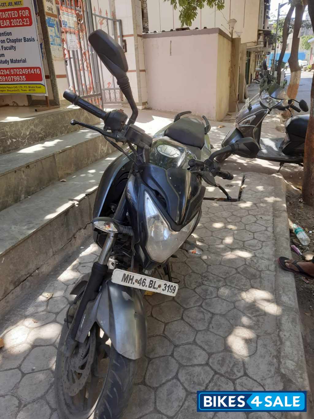 Black And Grey Bajaj Pulsar 200 NS ABS