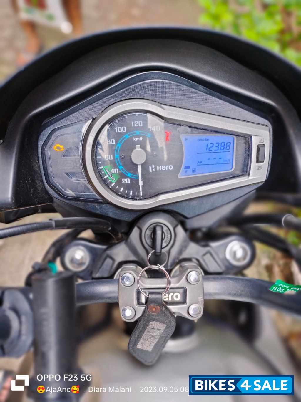 Matt Vernier Grey Hero Glamour 125 Disc