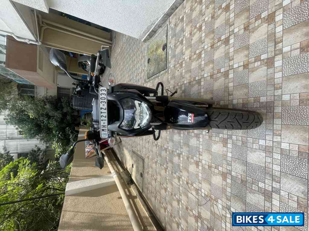 Black With Red Decals TVS Apache RTR 200 4V ABS Race Edition 2.0