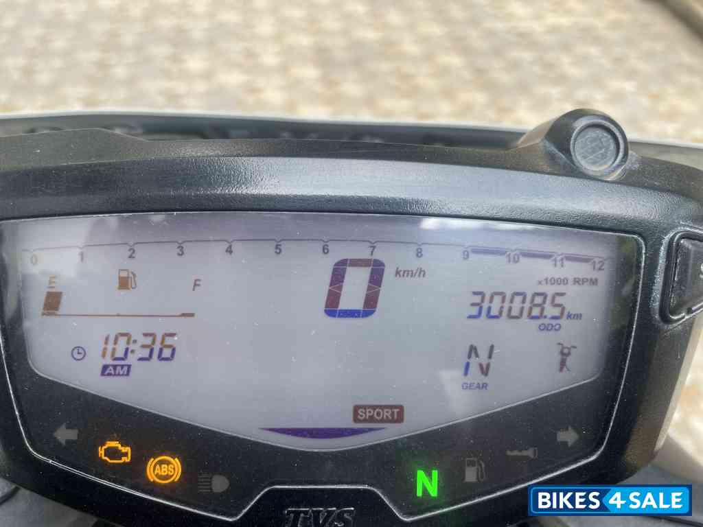 Black With Red Decals TVS Apache RTR 200 4V ABS Race Edition 2.0