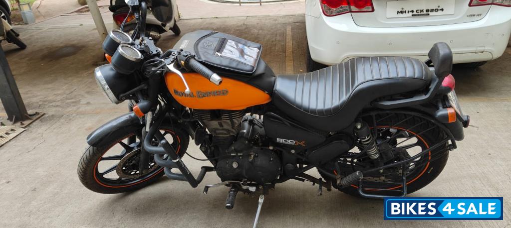 Orange Royal Enfield Thunderbird X 500