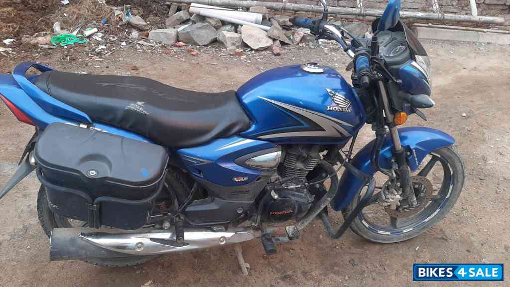 Blue Honda Shine 125 Disc