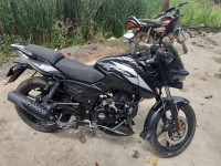 Black And Silver Bajaj Pulsar 150 Twin Disc