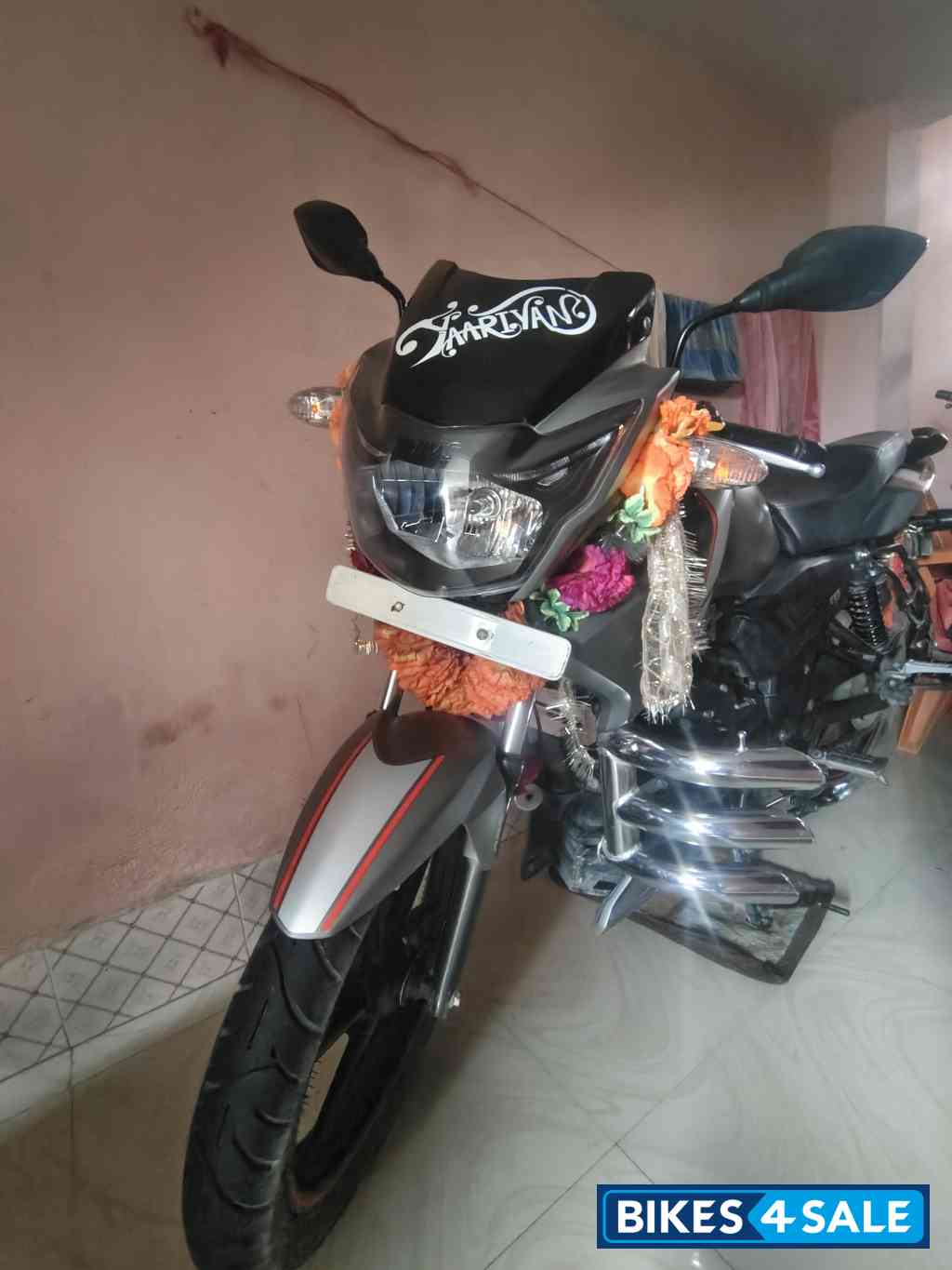 Gray TVS Apache RTR 160