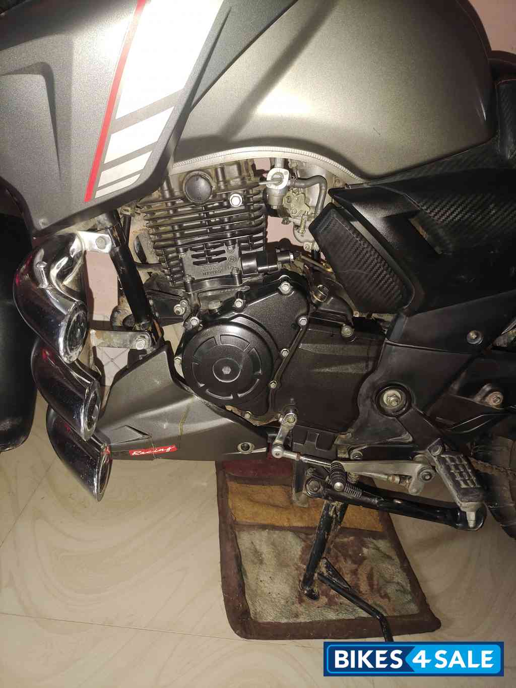 Gray TVS Apache RTR 160