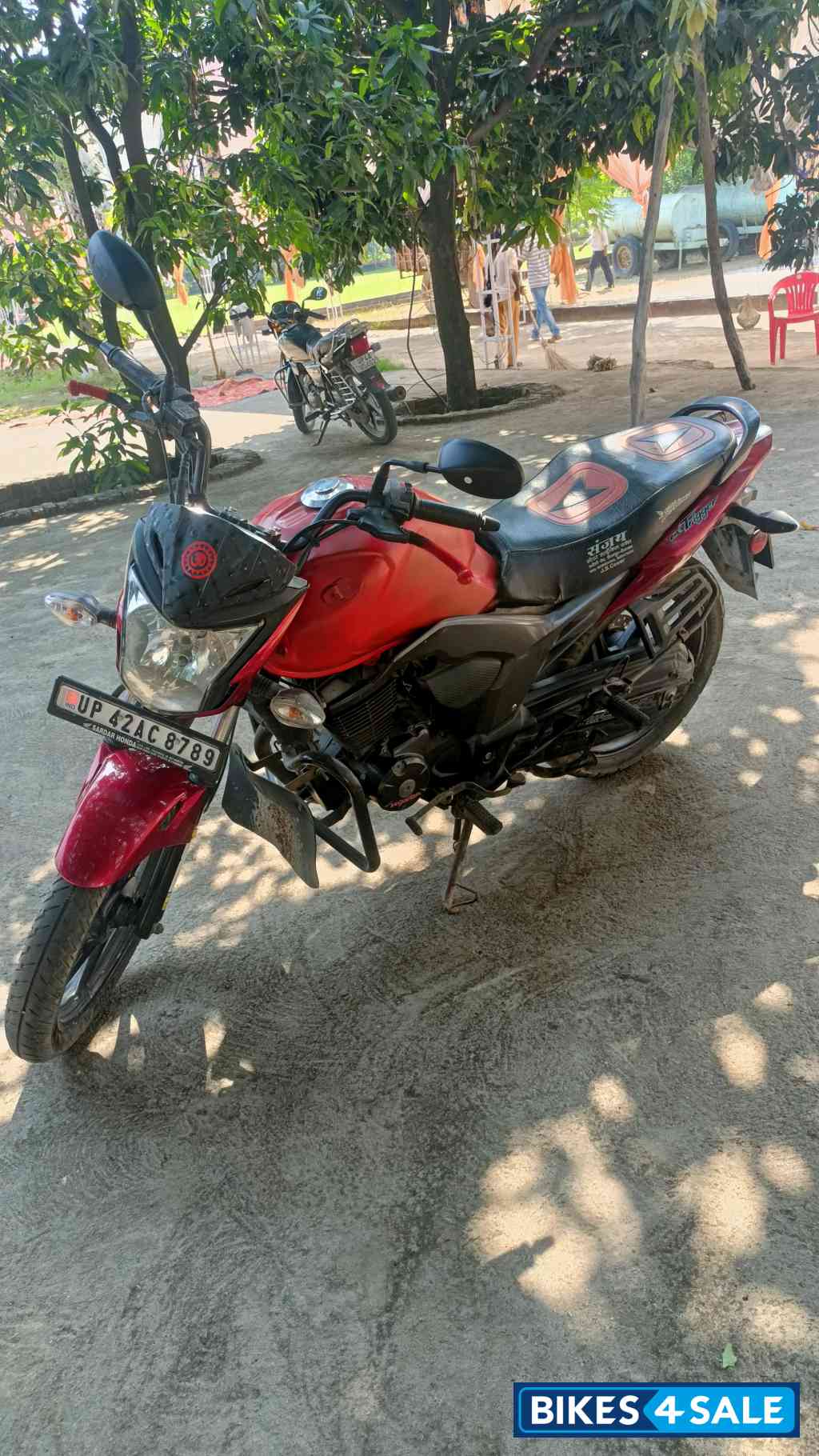 Red Honda CB Trigger