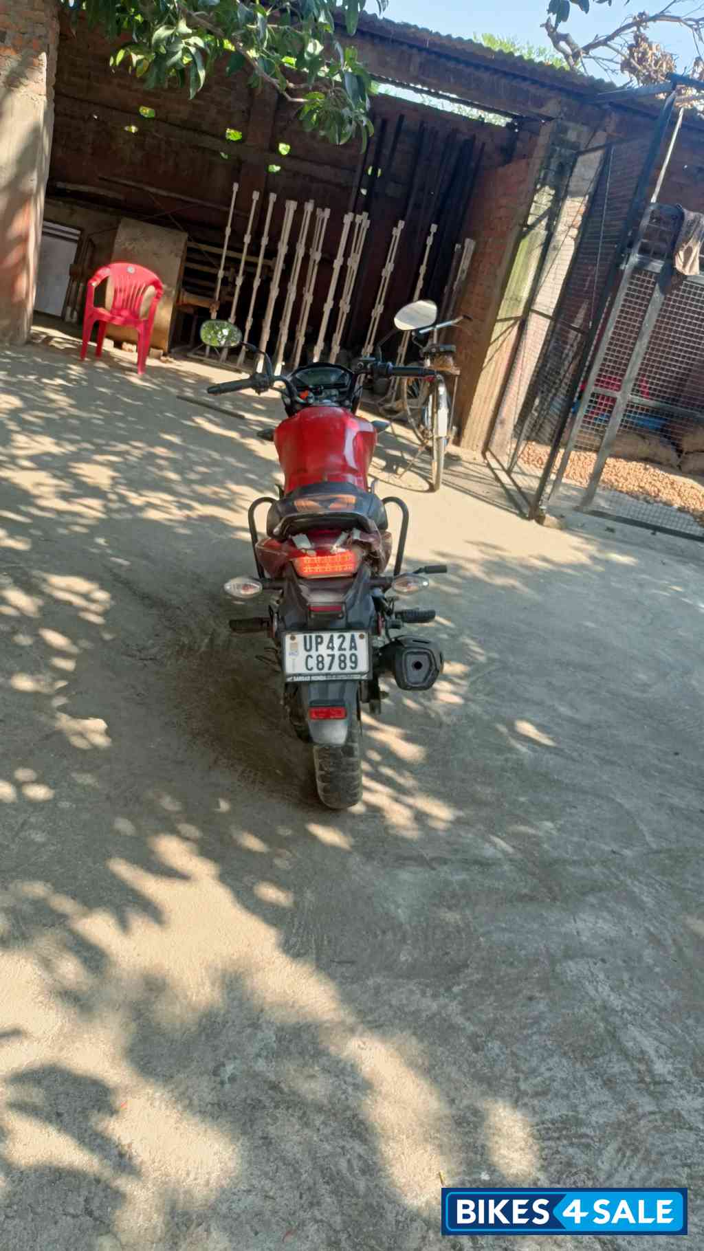 Red Honda CB Trigger