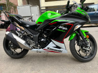 Lime Green Kawasaki Ninja 300 BS6 2023
