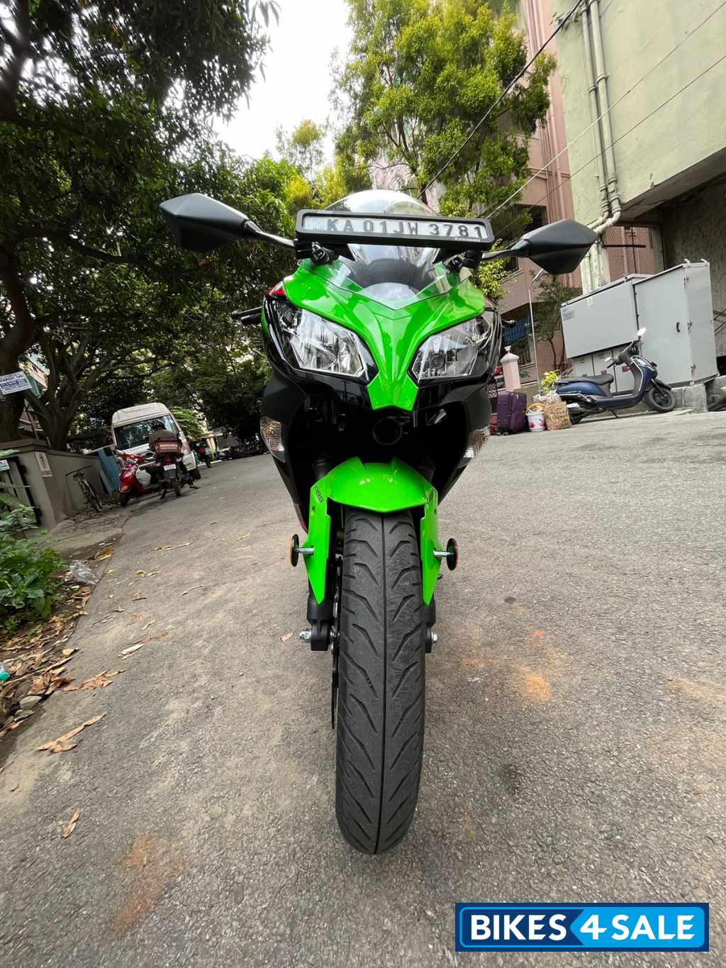 Lime Green Kawasaki Ninja 300 BS6 2023