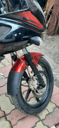 Red And Black Bajaj Pulsar 220F