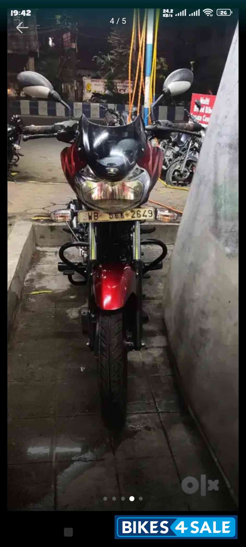 Red And Black Bajaj Discover 150 S