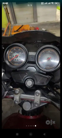 Red And Black Bajaj Discover 150 S