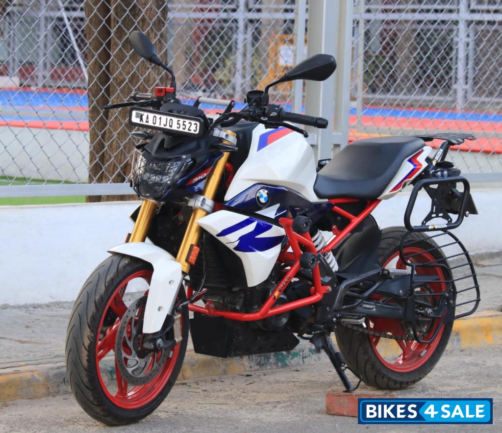 White And Blue BMW G 310 R BS6