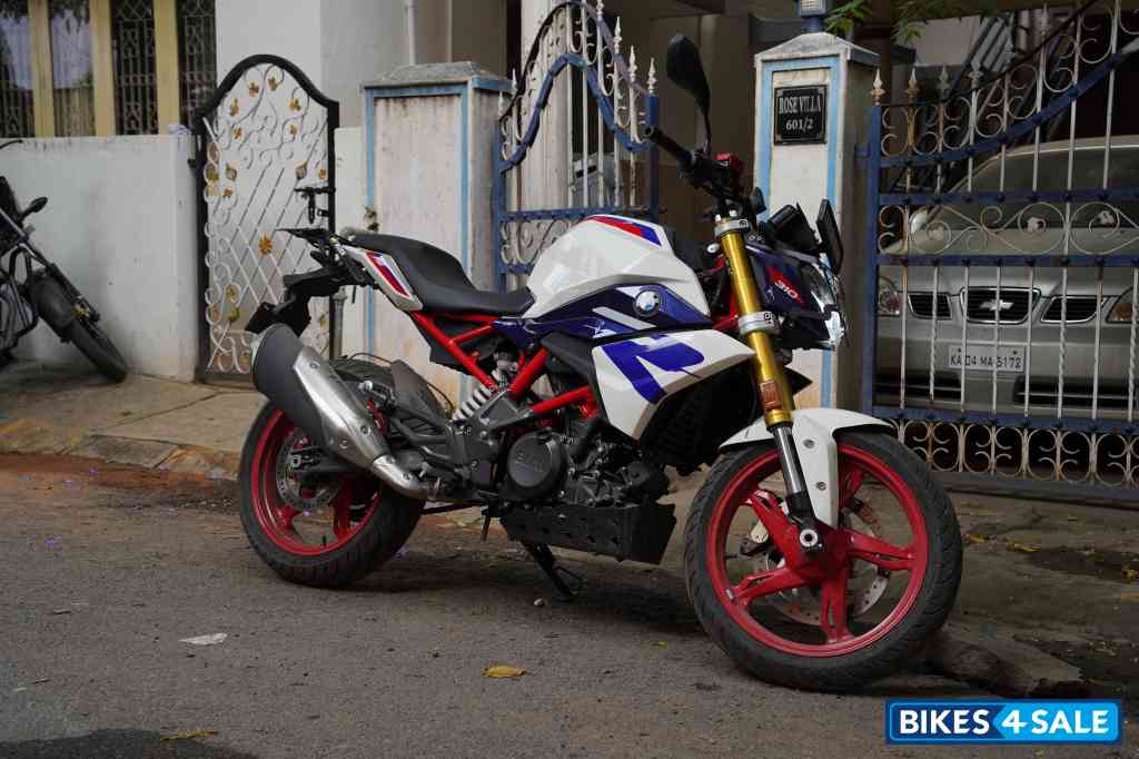 White And Blue BMW G 310 R BS6