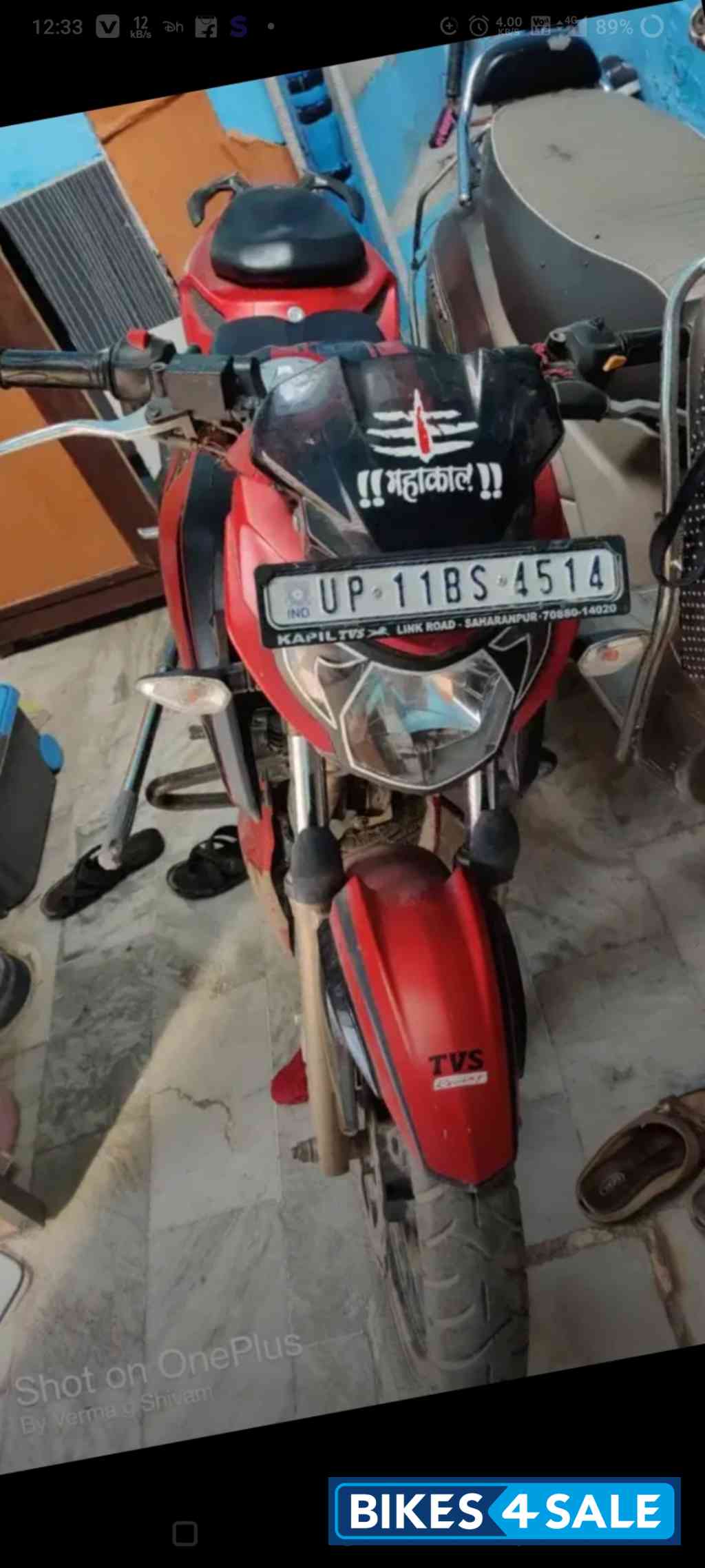 Red TVS Apache RTR 200 4V Race Edition 2.0