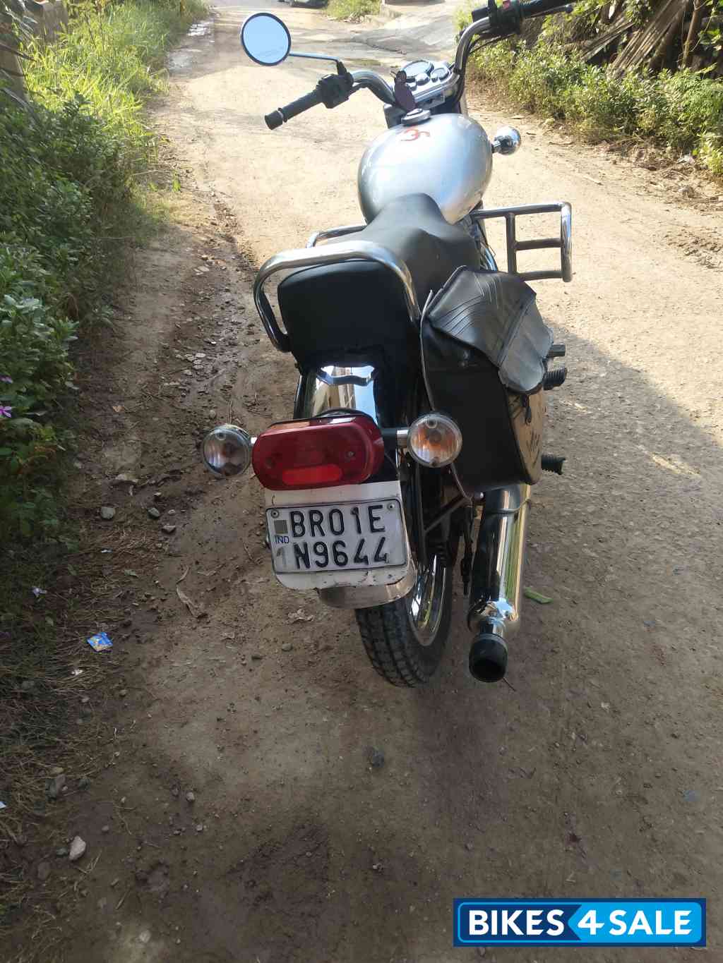 Silver Royal Enfield Bullet Electra Twinspark