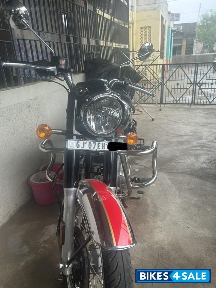 Red Chrome Royal Enfield Classic 350 Dual Channel BS6