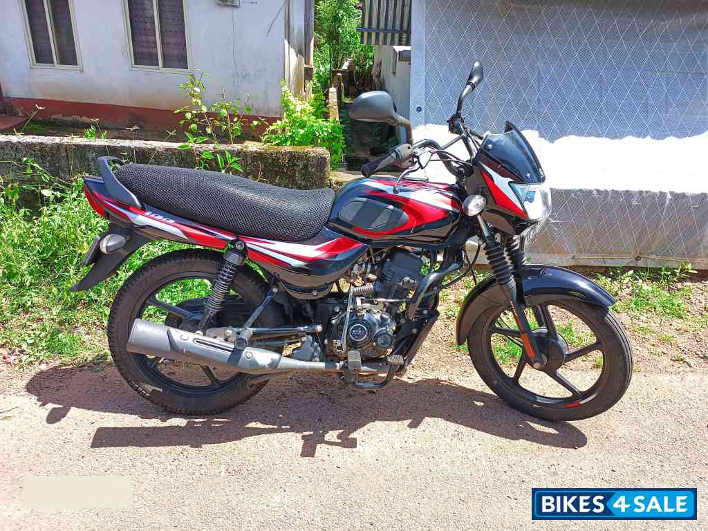 Ebony Black With Red Decals Bajaj CT100 KS BS6