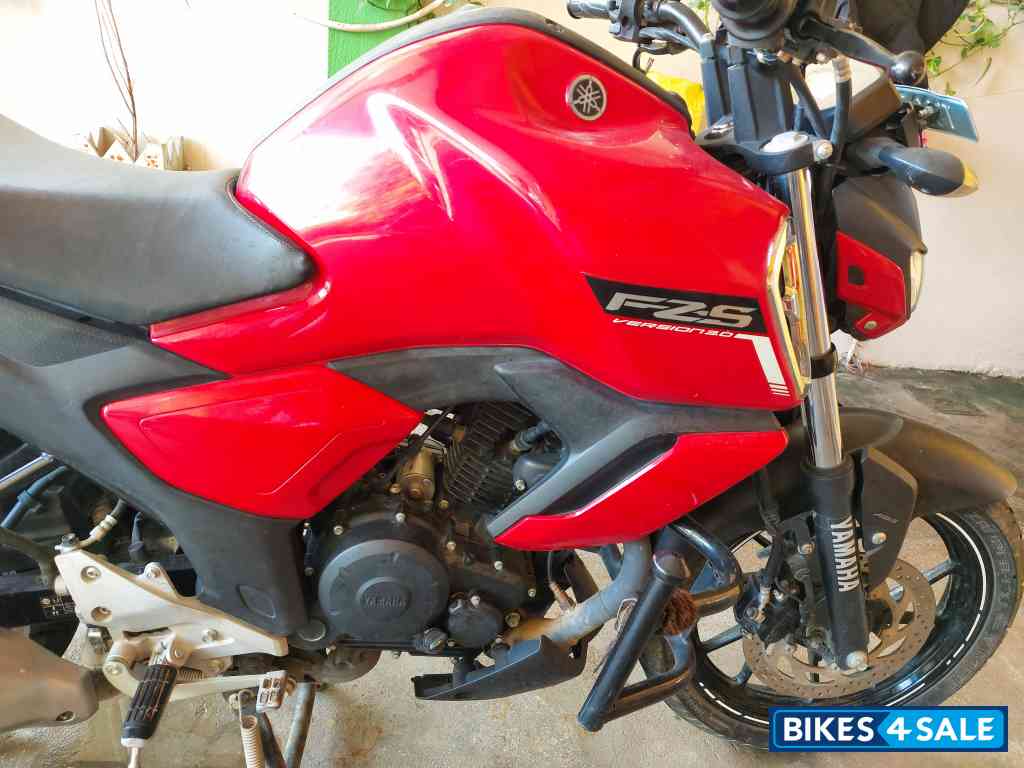 Red Yamaha FZ-S FI V3 BS6