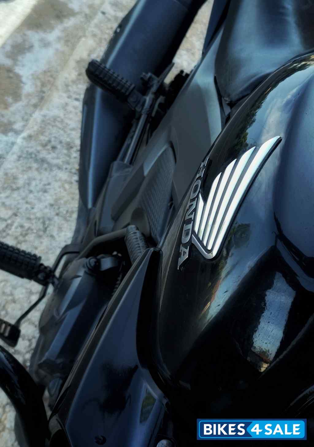 Black Honda CB Trigger
