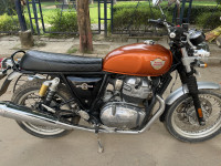 Orange Black Royal Enfield 2023 Interceptor 650