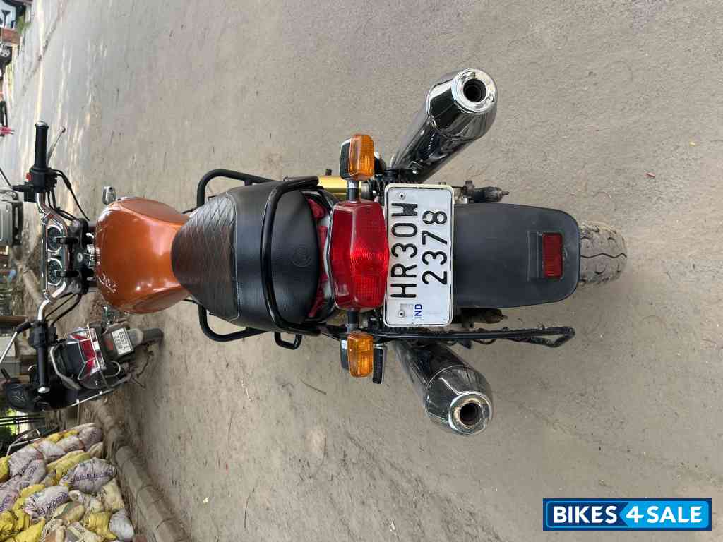 Orange Black Royal Enfield 2023 Interceptor 650