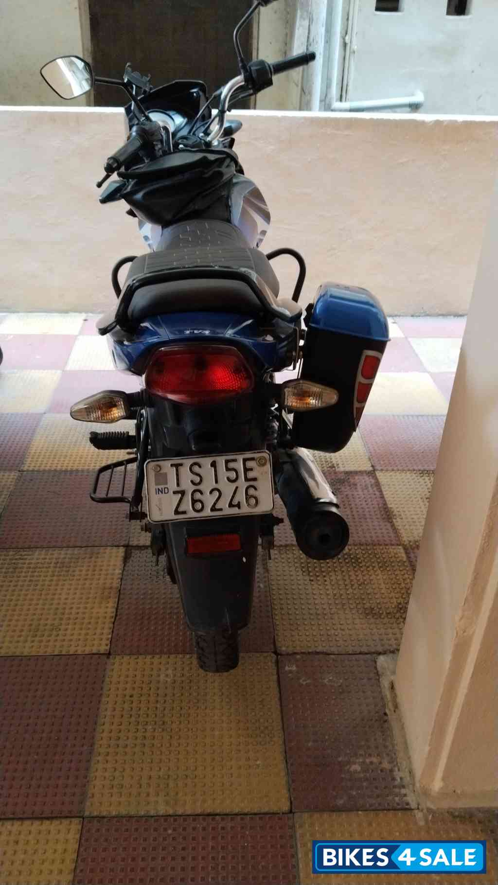 Black And Blue TVS Star City Plus