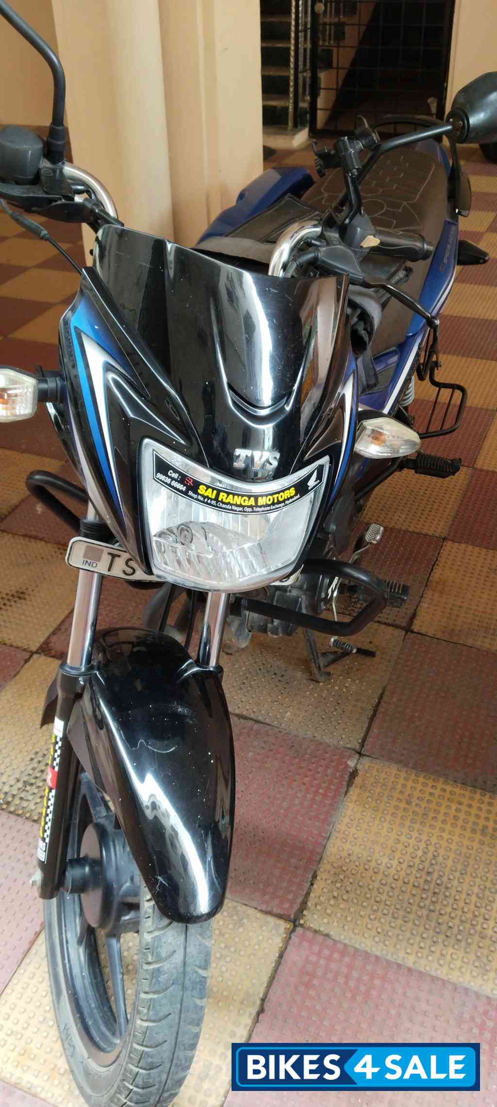 Black And Blue TVS Star City Plus