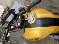 Yellow TVS Apache RTR 200 4V