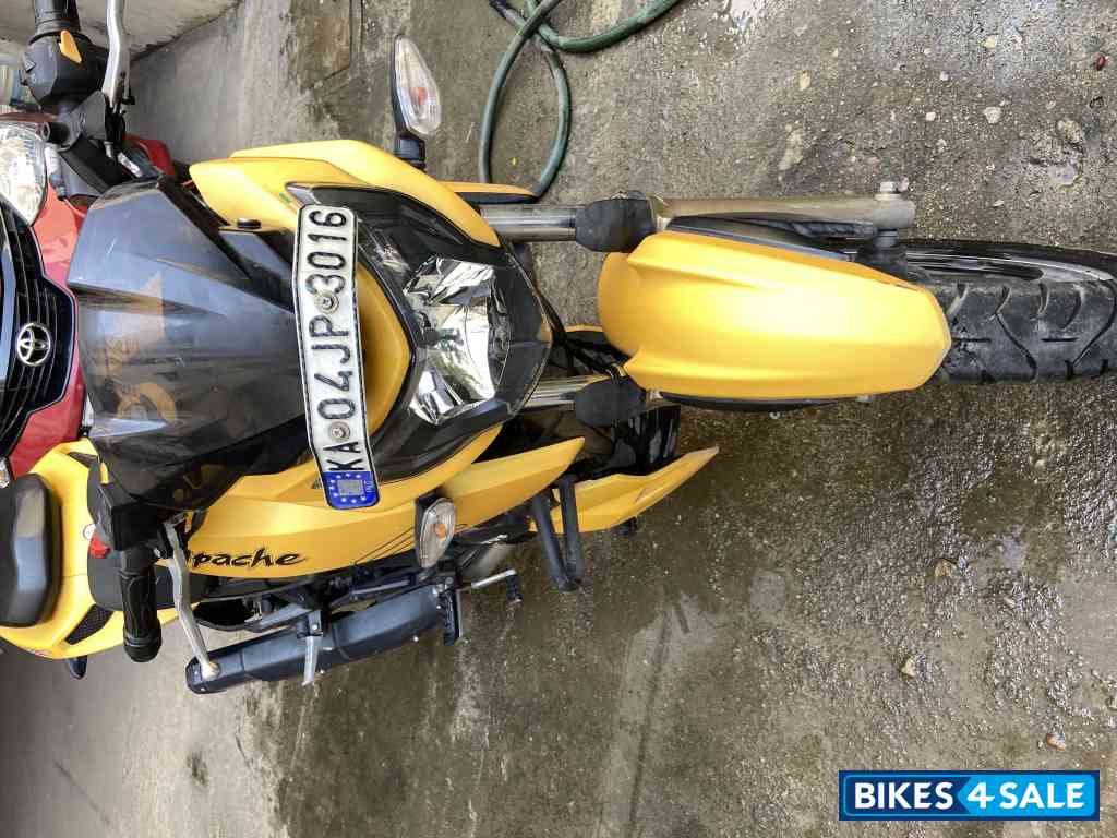 Yellow TVS Apache RTR 200 4V