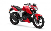 Red With White TVS Apache RTR 160 4V