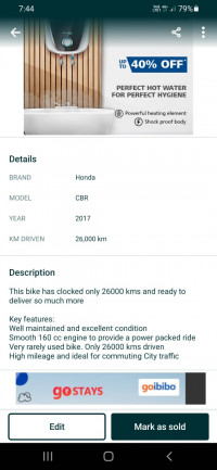 Honda CB Hornet 160R ABS