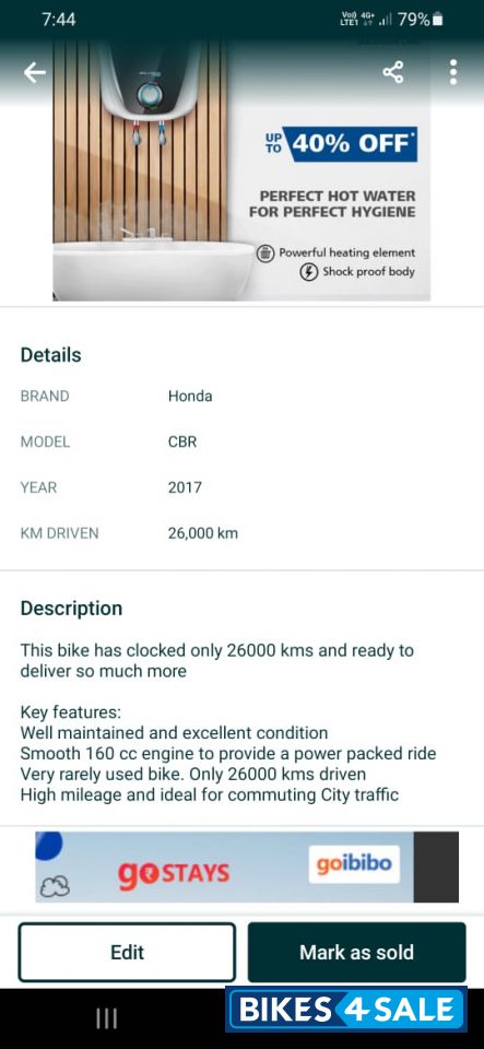 Honda CB Hornet 160R ABS