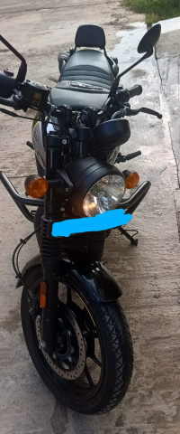 Black Royal Enfield Hunter 350 Metro