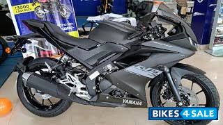 Matte Black Yamaha YZF R15 V3