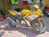Yellow Yamaha YZF R15